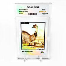 EMU AND CHICKS Card 2023 GleeBeeCo Holo Creatures #NJHD-L Limited to Only /49 picture