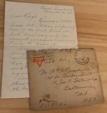 WWI AEF letter Rainbow Div. Amb. Co 167 117th San Tn, Brown picture