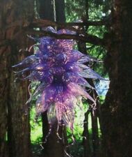 Chihuly Art NEODYMIUM CHANDELIER 1995 White Card Print w/Backboard #402 picture