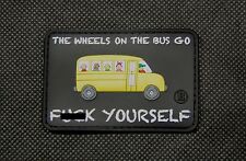 3D PVC The Wheels On The Bus Go F**k Yourself OAF Nation Morale Rubber Patch picture