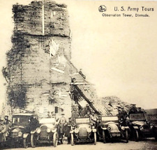 Postcard - U. S. Army Tours Observation Tower Dixmode, WWI, RPPC, Belgium, c1918 picture