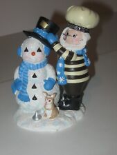 HERSHEY'S Kurt Adler Figure SANTA AND SNOWMAN From Hershey's 2000 Collectible picture
