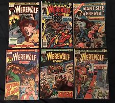 WEREWOLF BY NIGHT Lot of 6 comics: #7, 12, 21, 35, 42, GS #3: Average around GD+ picture
