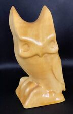 Small Vintage Carved and Varnished Wood Owl Figure 6