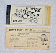 Vintage DisneyLand Tickets & 1 Knots Berry Farm Ticket Book Lot picture