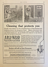 1917 ARCO WAND VACUUM CLEANER Vintage Ad 9x12