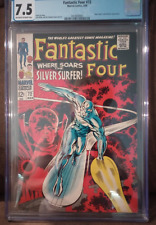 Fantastic Four #72 CGC 7.5 Iconic Silver Surfer Jack Kirby Cover The Watcher picture