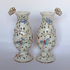 LENOX Summer Enchantment Fine China Set of Two(2) Candlesticks 2004. picture