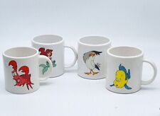 Vintage Set Of 4 Disney Promo Little Mermaid Mugs picture