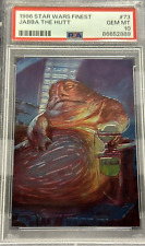 Jabba The Hutt 1996 Topps Finest Star Wars #73 PSA 10 POP 6 picture