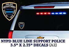 2 decals Support Police Thin Blue Line Officers Stickers BLUE LIVES MATTER LE-A2 picture