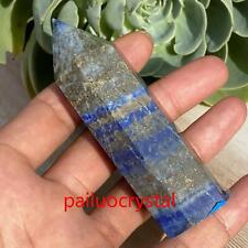 142g Natural Lapis Lazuli Jasper Obelisk Quartz Crystal Point Reiki Healing 89mm picture