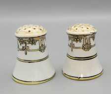 Vintage Art Neuveux Art Deco Salt & Pepper Shakers Porcelain Imperial Nippon  picture