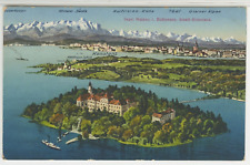 GERMANY Postcard Aerial View Of Mainau Island - Lake Constance c1910s vintage 06 picture
