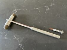 1930s Old Metal Neurological Reflex Hammer & Brush Rubber Tip from GEIGY picture