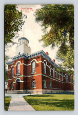 Antique Postcard Court House Nebraska City NE Old 1910 Cancel picture