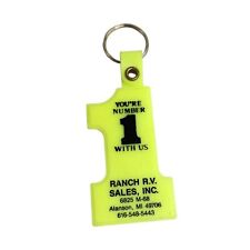 Vintage You're Number 1 Ranch RV Sales Advertising Key Chain picture