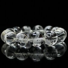 18mm Natural White Crystal Carved Dragon Ball Elastic Adjustable Bracelet/China picture