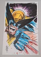 2012 WOLVERINE MIKE LILLY FULL COLOR ORIGINAL COMIC ART SKETCH 11