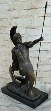 100% Solid Bronze Statue Roman Soldier Warrior Sculpture Hand Made Figurine Sale picture