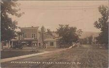 Johnson & Howard Store, Canaan Vermont c1910s Old Car Gas Pump RPPC Postcard picture