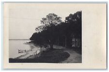 c1907 Lake Side Residence Dock View Oswego County Mexico NY RPPC Photo Postcard picture
