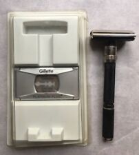 Vintage Safety Razor Gillette Long Handle E-3 Black picture