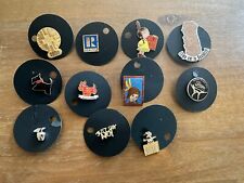 LOT of 11 Pin Back Pins YIM DOG OLYMPICS JUST SAY NO VINTAGE picture