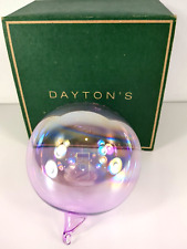 Purple Iridescent Plastic Round Bubble Ball Ornament 4