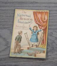 National Surgical Institute - Philadelphia PA Victorian Medical Trade Card picture