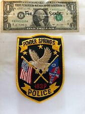 Rare Powder Springs Georgia Police Patch Un-sewn great condition picture