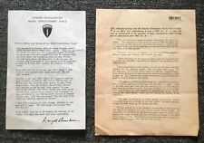 General Dwight D Eisenhower D-Day 6th June Letter & Letter Marked Secret. picture