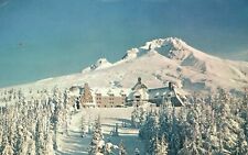 Vintage Postcard 1962 Mount Hood and Timber Line Lodge OR Oregon Sentinel Peak picture