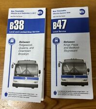 Lot Of 2 MTA New York City Transit Bus Timetables picture