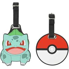 BIOWORLD • Pokemon • Bulbasaur and Pokeball Luggage Tags Set of (2) • Ships Free picture