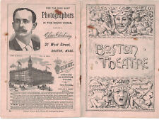 Fanny Davenport in Gismonda Program - March 11, 1895 Boston Theatre picture