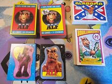 1987 Alf Series 1 & 2 US of Alf & BouillaBaseball Complete Card 4x Set & Sticker picture