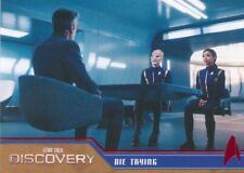 RARE HTF Star Trek Discovery S3 Red Parallel base card #26 Die Trying picture