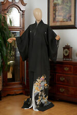 DEAR VANILLA JAPANESE TOMESODE KIMONO WOMEN'S AUTHENTIC JAPAN MADE VINTAGE picture