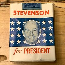 Stevenson For President Cigarette Pack Empty. Shipped In Cavalier Box.  A491. picture