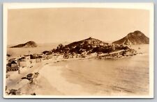 Postcard: Playa Olas Altas, Mazatlán, Sinaloa, Mexico, RPPC, 1926-1940s, Posted picture