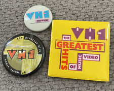 VTG 1980’s 1990’s VH1 greatest hits button pinback Bundle Of 3 picture