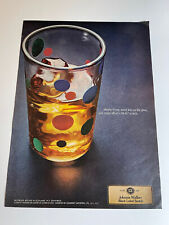 Vintage 1969 Johnnie Walker Black Label Scotch: Spent Less on the Glass Print Ad picture