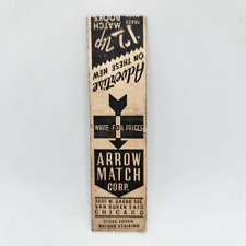 Vintage Bobtail Matchcover Arrow Match Corp. Chicago Small Size 12-up picture