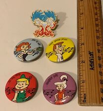 Jetson's Button Lot + Dr. Suess Thing 1 & Thing 2 pinback pin picture