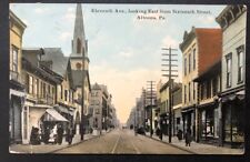 Eleventh Ave Town View Altoona Blair County Pennsylvania Pa Vintage Postcard U49 picture