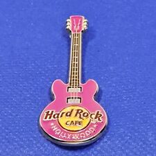 Hard Rock Cafe Hollywood California Pink Guitar Pin picture