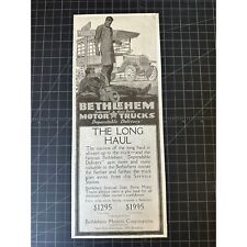 Antique 1918 Bethlehem Motor Trucks Print Ad picture