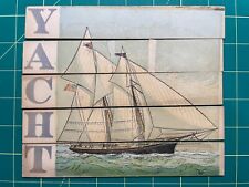 Victorian dissected slat puzzle  - Yacht picture