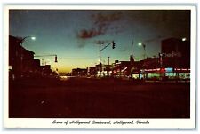 1964 Scene Hollywood Boulevard Street Exterior Road Hollywood Florida Postcard picture